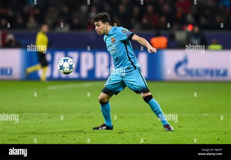 Barcelona's Munir El Haddadi in action during the UEFA Champions League ...