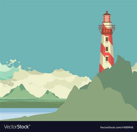 Lighthouse Royalty Free Vector Image - VectorStock