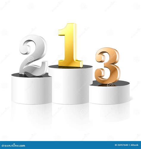 sports podium stock vector illustration  stand