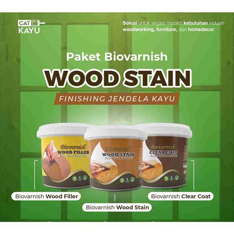 Jual Paket Biovarnish Wood Stain Jendela Kayu Ukuran Besar Shopee