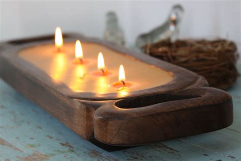 Wooden Candle Tray What Started It All Years Ago Custom Poured To