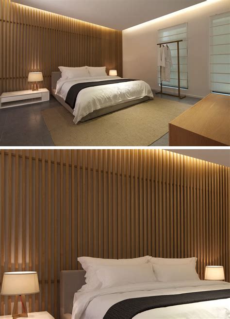 Bedroom Wall Design Idea - Create A Wood Slat Accent Wall | CONTEMPORIST