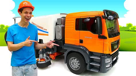 Bruder подметательно-уборочная машина - новые игрушки для мальчиков ...