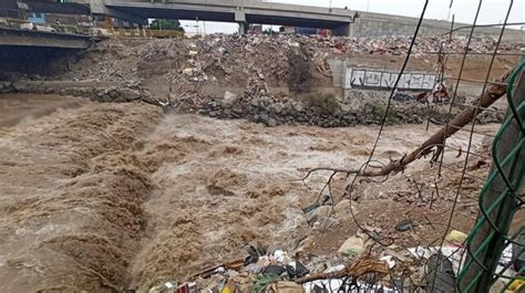 Senamhi Informó Que Hay Alerta Roja En El Río Rímac Ante Incremento Del Caudal Fotos Vídeo