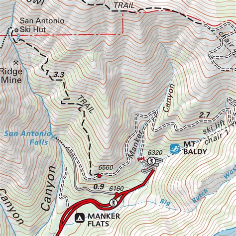 Mt Baldy Cucamonga Wilderness Map By Tom Harrison Maps Avenza Maps