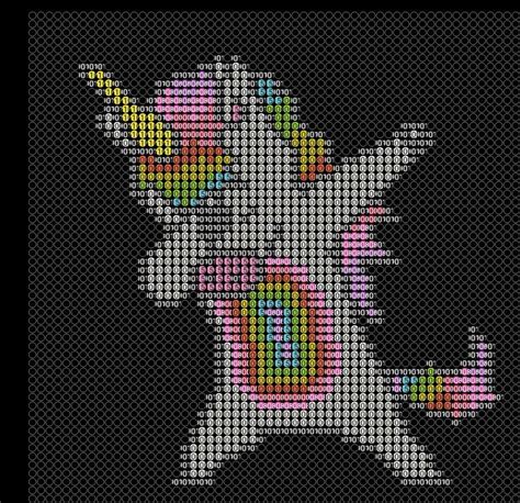 Unicorn Fuse Bead Sprite Template