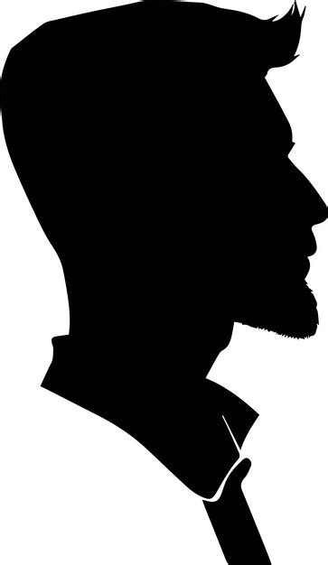 Premium Vector | Man profile vector silhouette 51