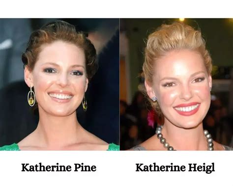 Katherine Pine and Katherine Heigl comparison. | Chris pine, Katherine ...