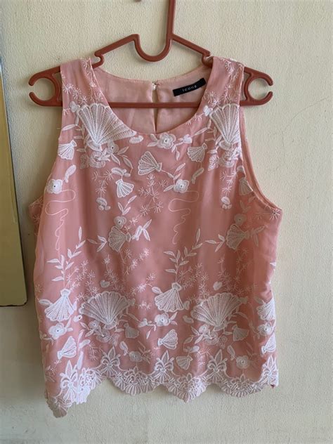 Preloved Baju Pink Nude Blouse Pink Nude Merk Icons Cantik Banget