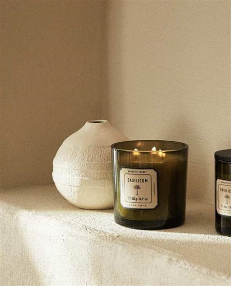 Zara Home BASILICUM 系列薄荷罗勒香氛蜡烛400g 46446705537-tmall.com天猫