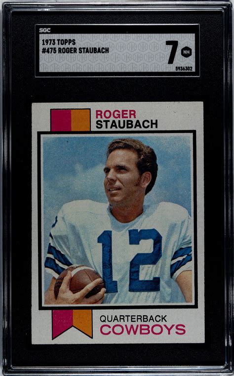 Topps Roger Staubach Sgc Great Centering Now Owned By Psa