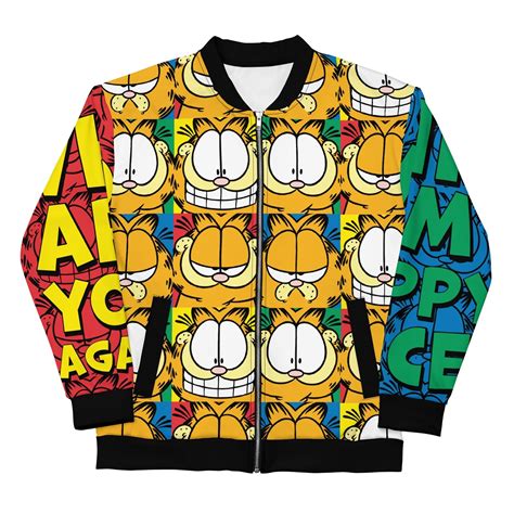 Garfield Chaqueta de bombardero de bloque de color – Paramount Shop