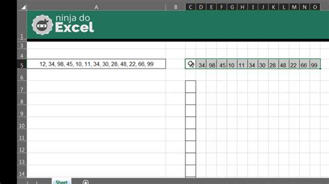 Texto Para Colunas Na Vertical No Excel Ninja Do Excel