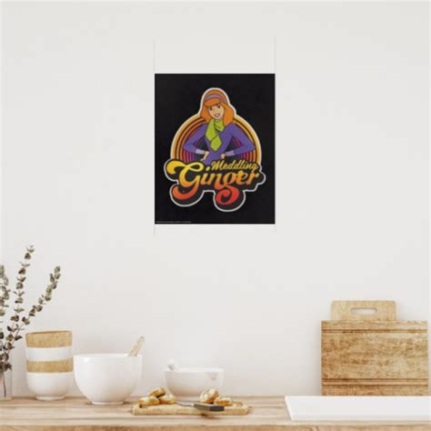 Scooby Doo Meddling Ginger Daphne Poster Zazzle