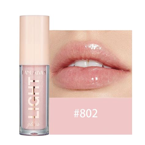 Cheap Handaiyan Lip Gloss Sexy Plump Glitter Crystal Jelly Red Nude