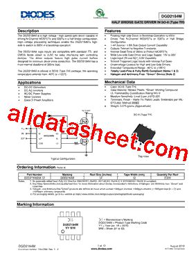 DGD2184M Datasheet PDF Diodes Incorporated