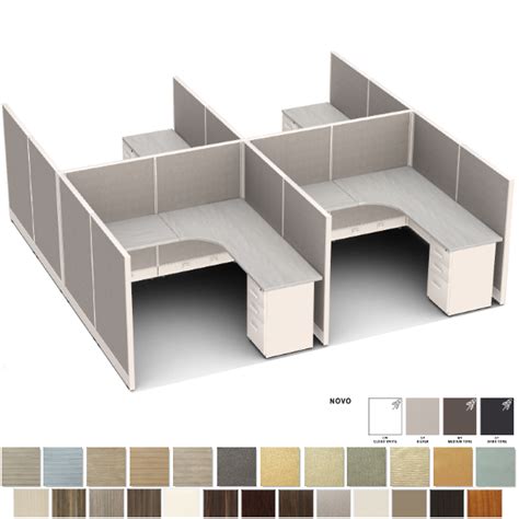 Novo Cubicle Set Of 4 Cubicles 53 27 Fabrics 19 Laminates 4