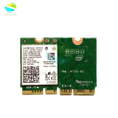 Dual Band 1 73Gbps Wireless For Intel AC 9560 9560NGW NGFF Key E Wifi