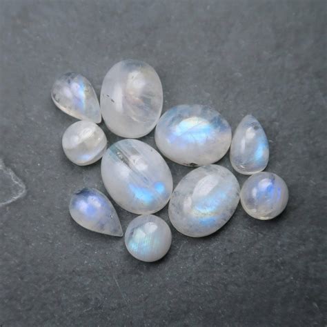 Rainbow Moonstone Cabochons for Jewellers - Buy Cabochons Online UK