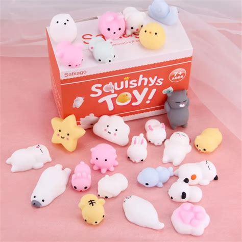 COD Local Buyers Satkago Squishy Toy 25pcs Stress Relief Toy Mochi