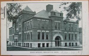 Bellevue, OH 1907 Postcard: High School Building - Ohio | eBay