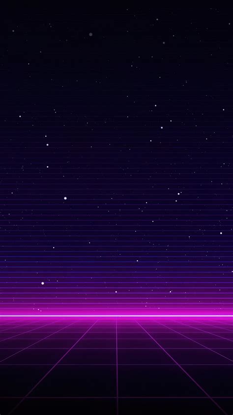 Outrun Wallpaper 4K, Neon, Dark background, Purple