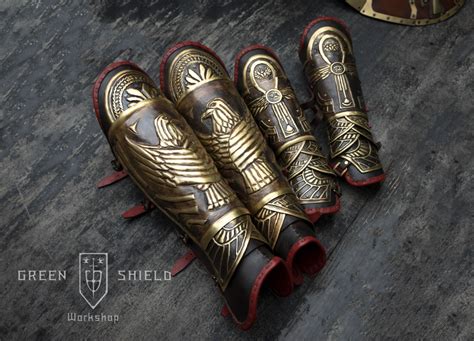 Assassins Creed Inspired Greaves Bracers And Collar Unique Items Products Assassins Creed