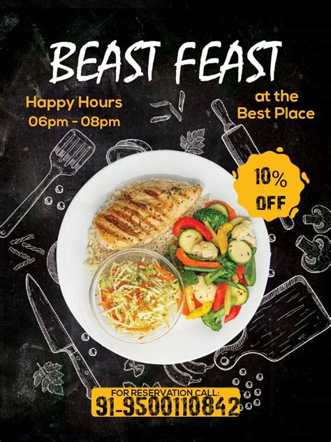 Menu at BEAST FEAST, Chennai