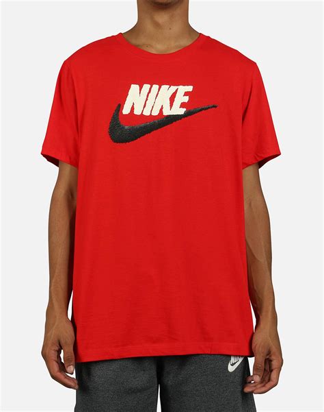 Nike Swoosh Logo T Shirt In Red For Men Save 28 Lyst