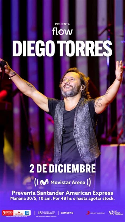 Diego Torres En El Movistar Arena Fecha Cuándo Comprar Las Entradas Y