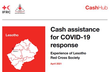 Cash Assistance For Covid 19 Response Experience Of Lesotho Red Cross