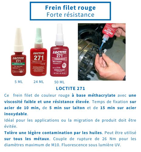 Frein Filet Fort Loctite Ml Freins Filet Fort Freinage Des