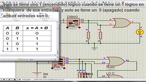 Simulación De Compuertas Lógicas En Proteus Youtube