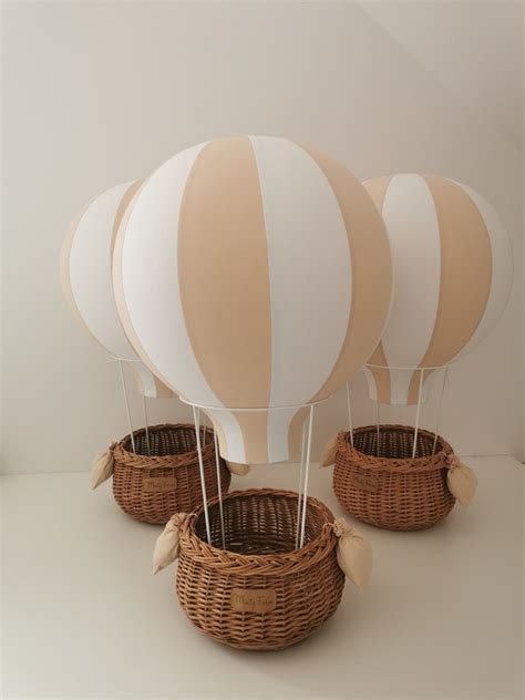 Standing Hot Air Balloon Balloon Centerpiece Travel Theme Nursery