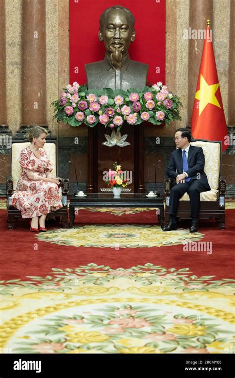 Hanoi Vietnam Th May Queen Mathilde Of Belgium And Vietnam