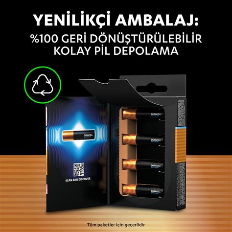 Duracell Optimum 8li AAA Alkalin İnce Kalem Pil Bauhaus