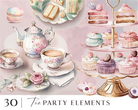 Tea Party Clipart English Vintage Tea Cup Clipart Png Elegant