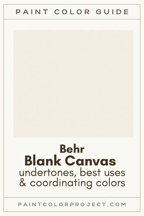 Behr Blank Canvas: a complete color review - The Paint Color Project