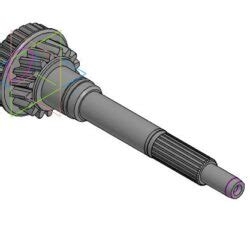 Вал первичный автомобиля ВАЗ-2108 - Чертежи, 3D Модели, Проекты, Детали ...