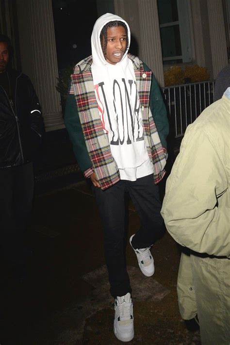 Asap Rocky Wearing Hoodie