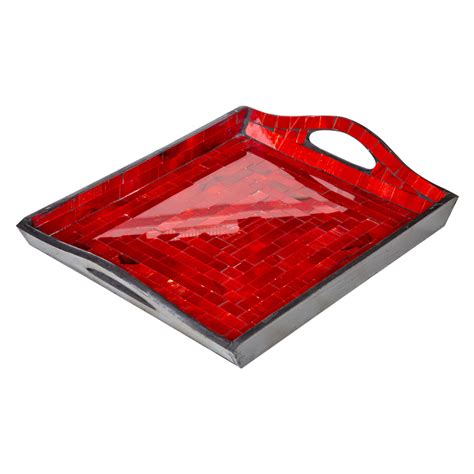 Big Serving Tray Set 3pcs Maroon Tacc Shop Online Today