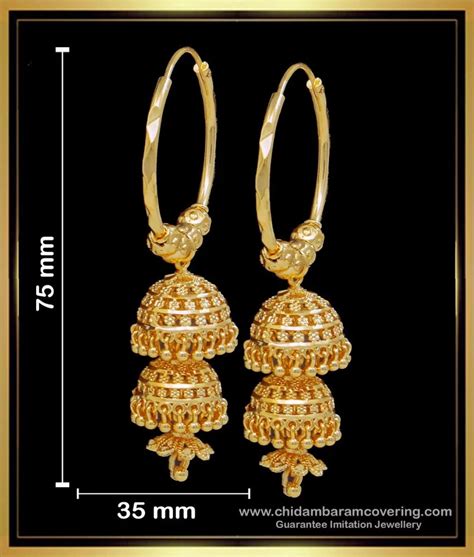 Top Gold Jhumka Bali Earrings Seven Edu Vn