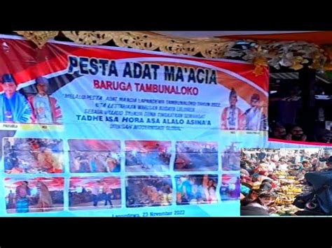 Pesta Adat Ma Acia Lapandewa Buton Selatan 2022 YouTube