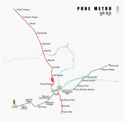 Pune Metro Route Plan, HD Png Download - kindpng