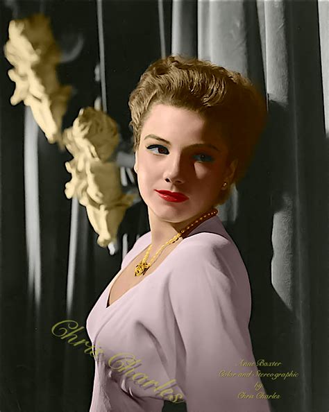 Anne Baxter In Colorful Stereographic