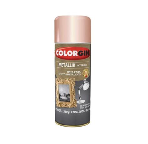 Tinta Spray Rose Gold Efeito Met Lico Ml Colorgin Tinta Spray