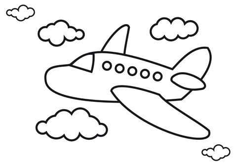 Avião Para Colorir E Imprimir - Desenhos de avião para imprimir e colorir - Pop Lembrancinhas