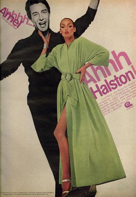 Super Seventies Jerry Hall Wearing Halston For Vogue US October