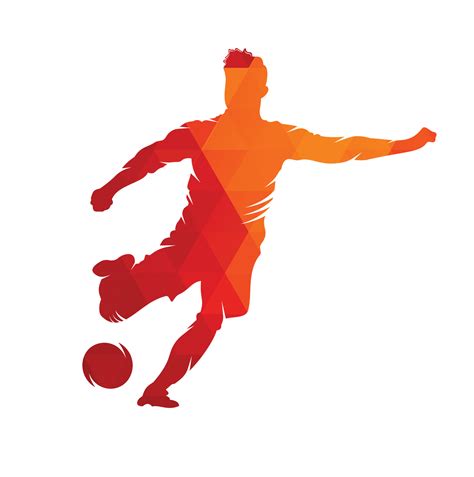 Soccer And Football Player Logo Design Dribbling Ball Logo Vector Icon