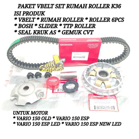 Jual PAKET VANBELT VBELT RUMAH ROLLER SET VARIO 125 150LED VARIO 150